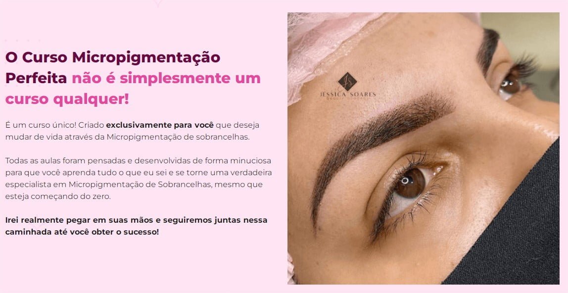 curso micropigmentação perfeita jéssica soares é bom