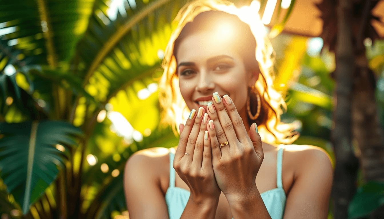 unhas elegantes curtas para o verão