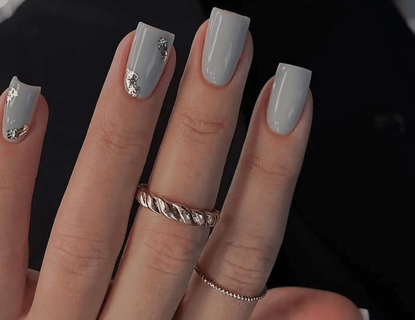 unhas elegantes curtas para festas