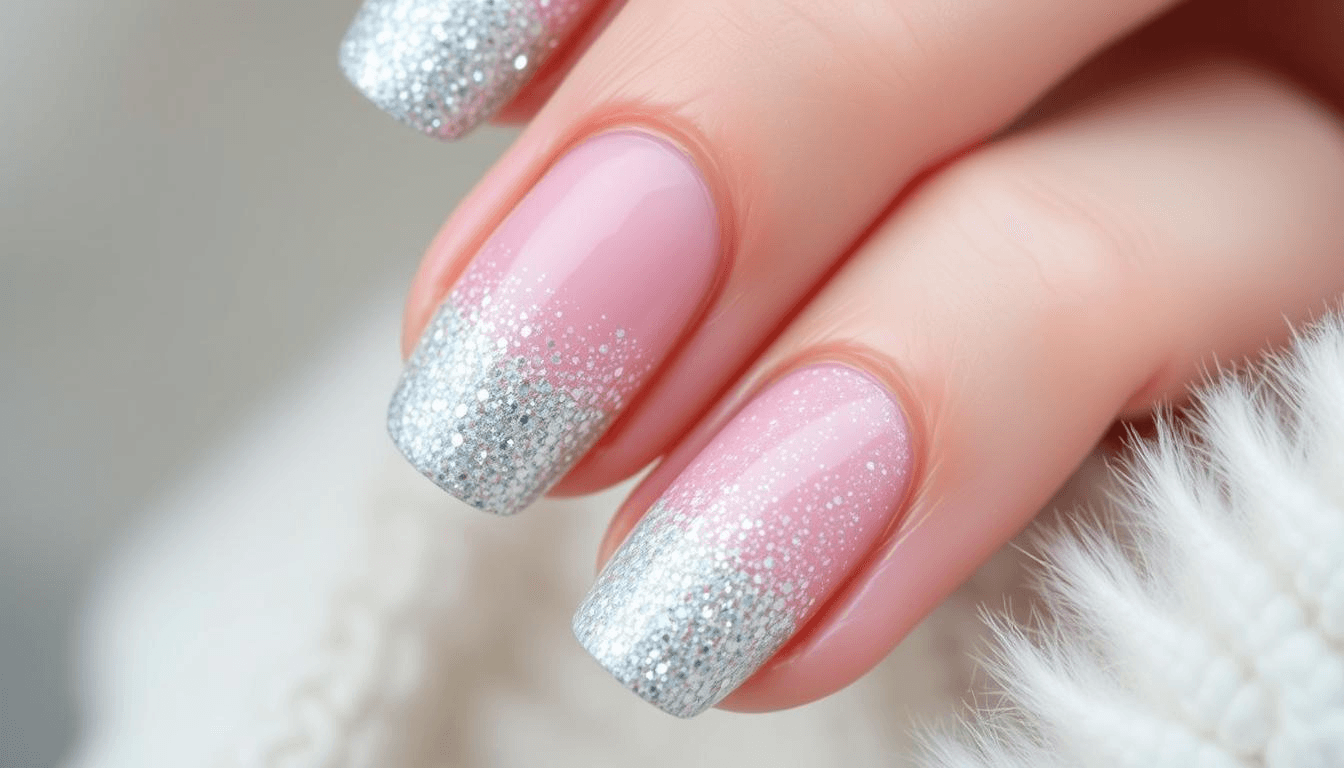 como aplicar glitter nas unhas