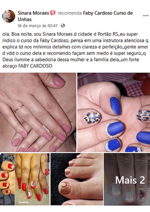 curso de manicure faby cardoso reclame aqui depoimento