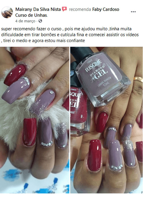 curso de manicure faby cardoso hotmart depoimentos